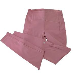 Lululemon Fast & Free High-Rise Tight Leggings Size 6 Pink Lychee Nulux Gym